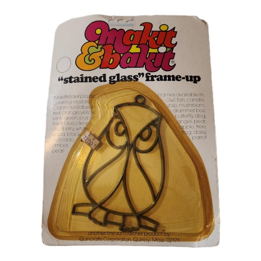 Makit & Bakit Owl Stained Glass‎ Suncatcher Kit